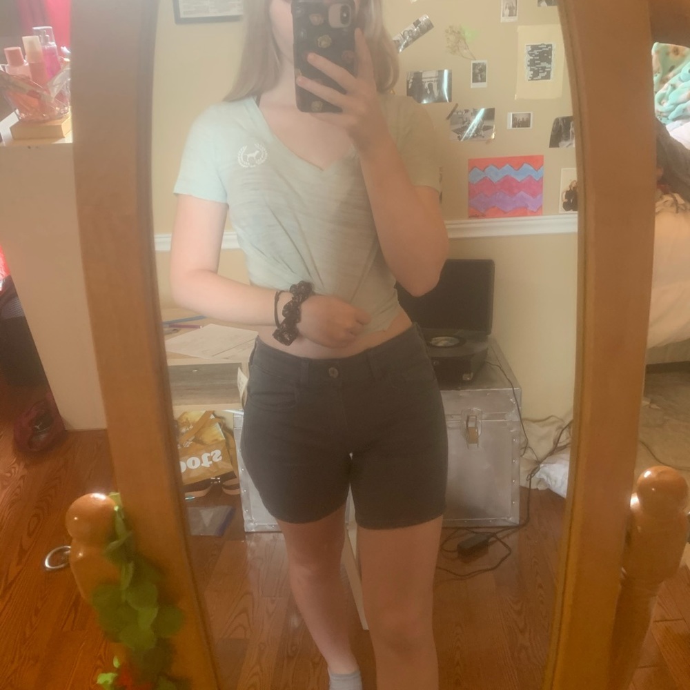 American eagle midi shorts